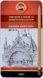 

Набор простых карандашей Koh-i-Noor Hardtmuth 1502/ll Мет (12шт)