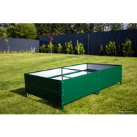 Грядка Завод теплиц Гарант Урожайная 9.9х0.65 м (полимерная, высота 40 см, зеленый)