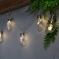 Светодиодная гирлянда роса Uniel ULD-S1800-050/STB/3AA WARM WHITE IP20 RETRO BULBS-1 UL-00008426