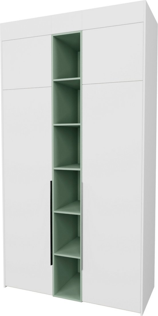 

Шкаф распашной Рэйгрупп Рэй S262-В4-EBZ В4 (дуб элисон/белый премиум/зеленый самшит)