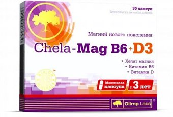 Комплекс Olimp labs Хела-Маг Б6+Д3 (30 капсул)