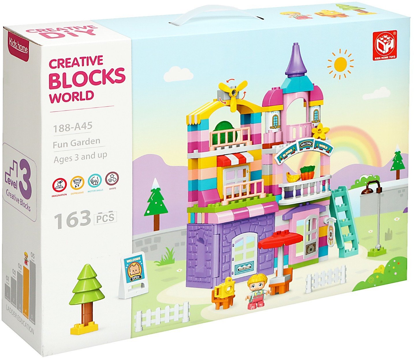

Конструктор Kids Home Toys Чудесный дом 188-A45 9655738 (163 эл)