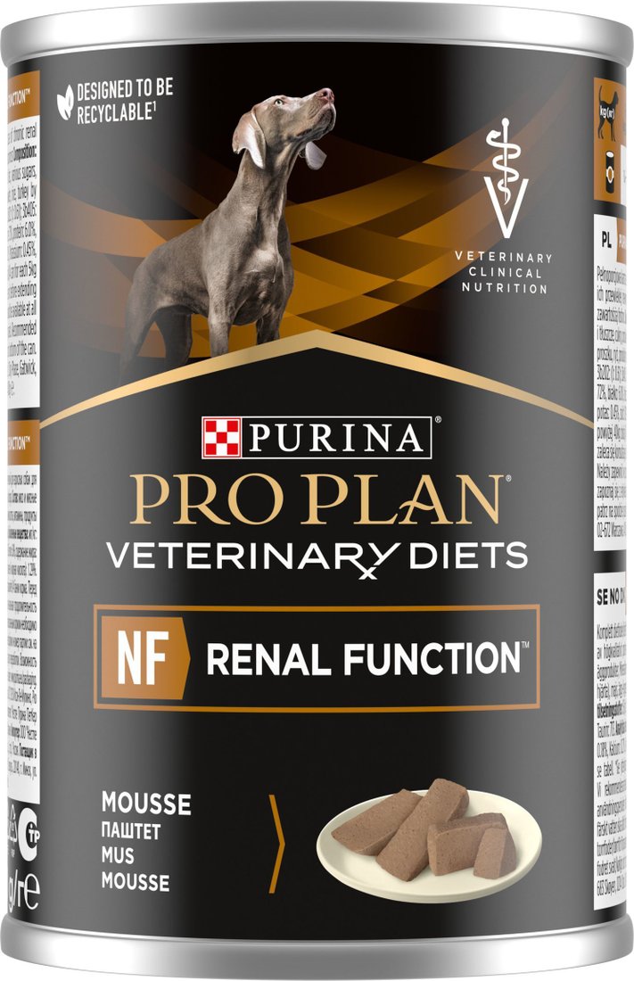 

Консервированный корм для собак Pro Plan Veterinary Diets NF Renal Function при хронической почечной недостаточности 400 г