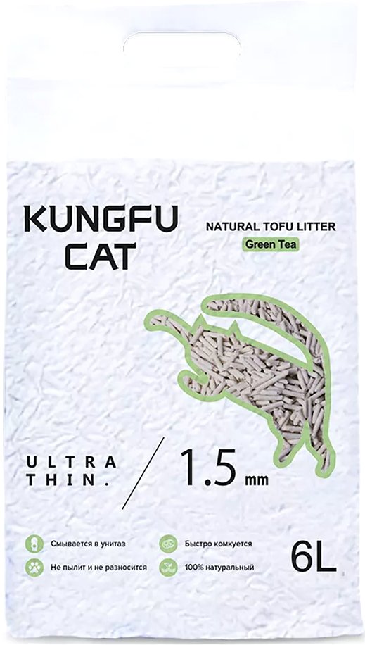 

Наполнитель для туалета Kungfu Cat Зеленый чай (6 л)