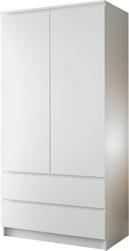 Шкаф распашной ДСВ Мори МШ 900.1 (белый)