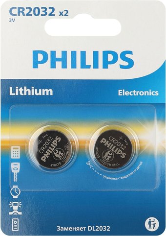 Батарейка Philips CR2032P2 (2 шт)