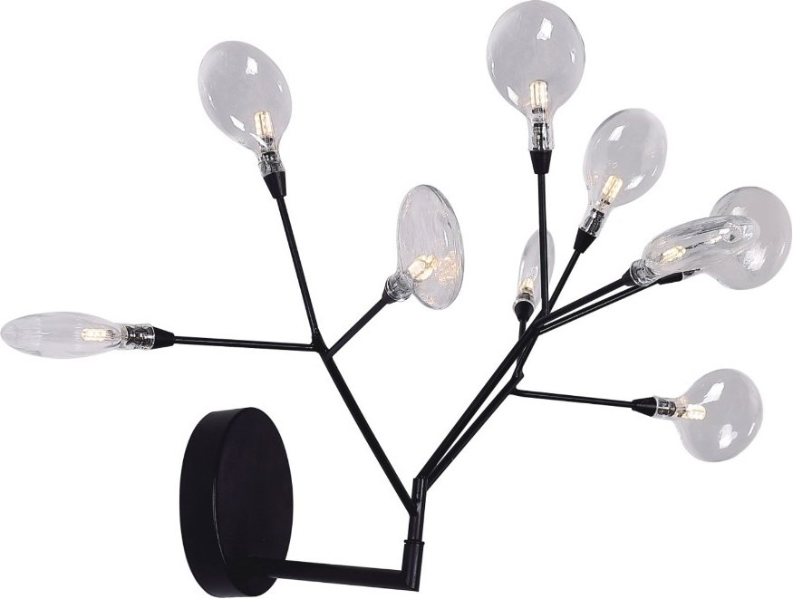 

Бра Crystal Lux Evita AP9 Black/Transparent