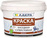 Краска Лакра Фасадная 14 кг (белый)