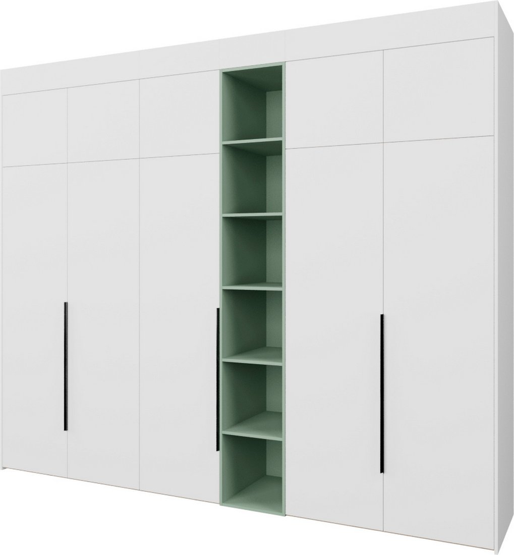 

Шкаф распашной Рэйгрупп Рэй S262-В14-1-EBZ В14-1 (дуб элисон/белый премиум/зеленый самшит)