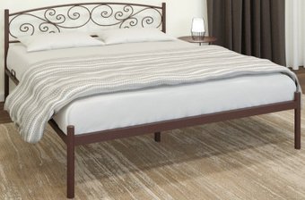 Кровать ИП Князев Лилия 140x190 (коричневый)