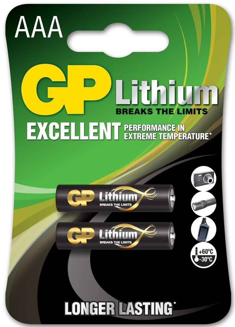 

Батарейка GP Lithium AAA/24LF 2BP