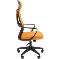 Офисное кресло CHAIRMAN CH636 (ткань, черный пластик/оранжевый)