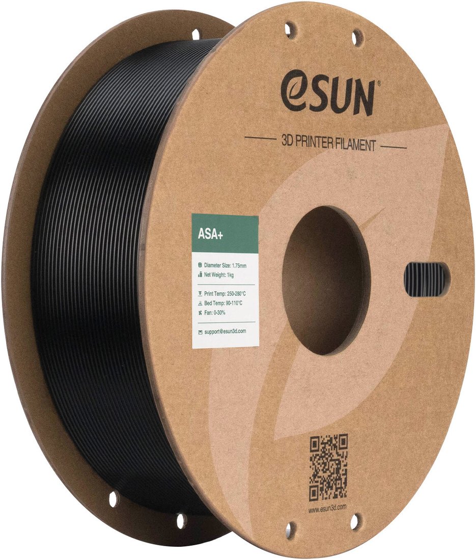 Филамент eSUN ASA+ ASA+175B2.5B1 (1.75 мм, 2.5 кг, черный)