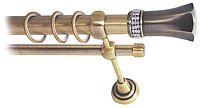 

Карниз для штор Lm Decor Севилла 120 2р гладкий 25/16мм (антик, 1.6м)
