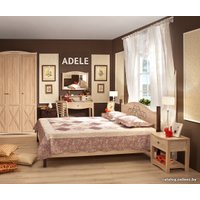 Кровать Глазов Adele 160х200 дуб сонома/орех шоколадный