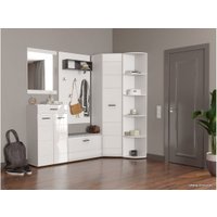 Шкаф распашной НК-Мебель Gloss 64х64 1-о дверный (белый/белый глянец)