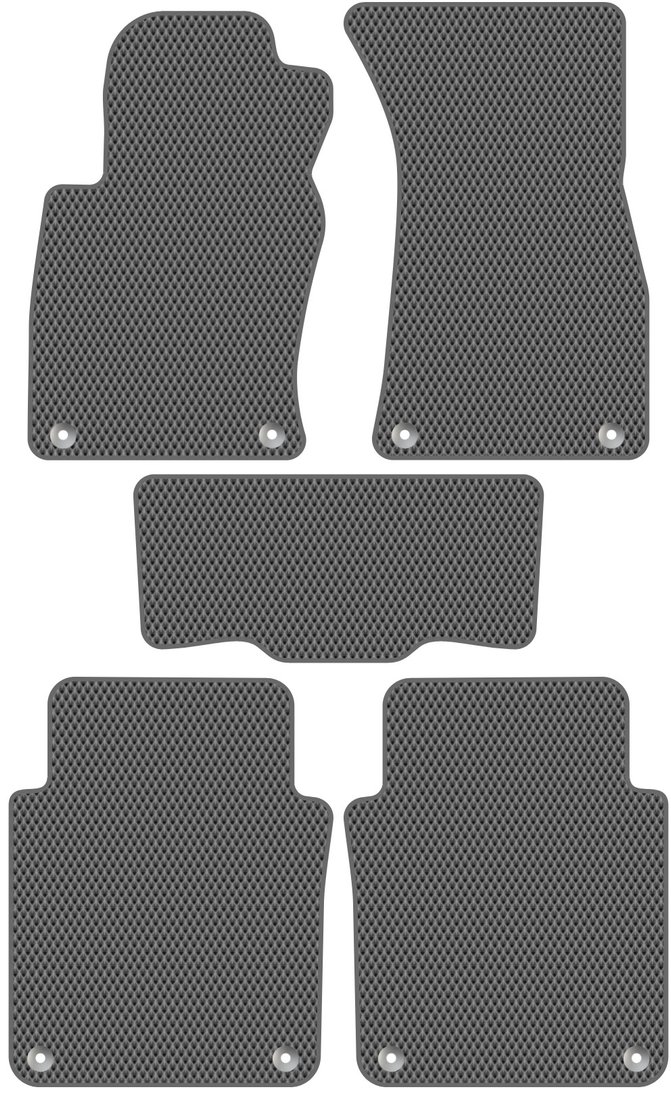 

Комплект ковриков для авто Alicosta Audi A8 Long (седан / D3) 2002 - 2009 (серый, ромб)