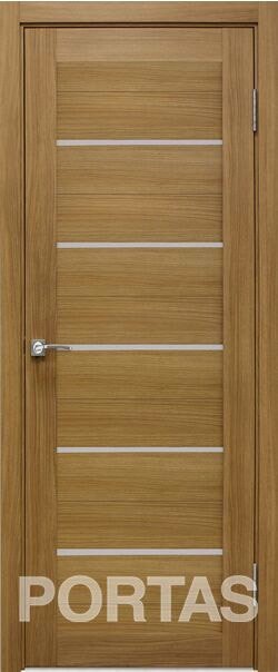 

Межкомнатная дверь Portas S22 80x200 (орех карамель, стекло мателюкс матовое)