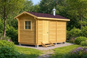 Русская баня Woods Мини 5 метров (3 помещения)
