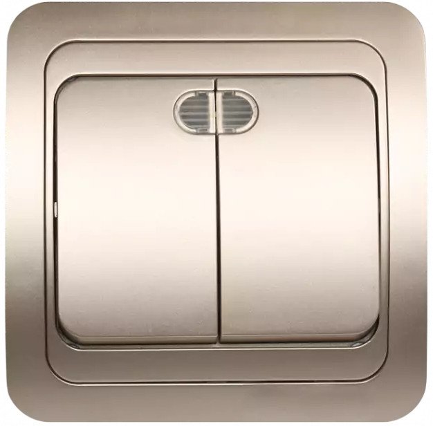 Выключатель SmartBuy Марс SBE-02c-10-SW2-1-c