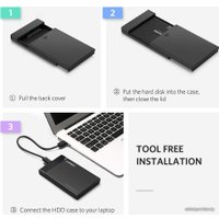 Бокс для накопителей 2.5" Ugreen US221 50743