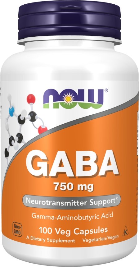 Аминокислота Now Foods GABA 750 мг (100 капсул)