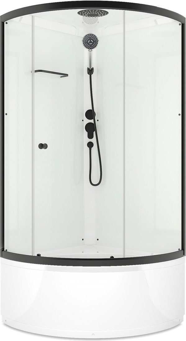 

Душевая кабина Domani-Spa Simple 99 High Black DS01Sm99HWCl00.Gt-V1.2-Black (белый/прозрачное стекло)