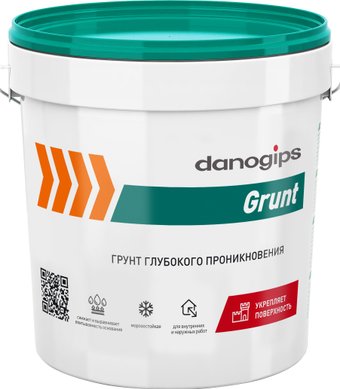 Акриловая грунтовка Danogips Grunt Глубокого проникновения (10 кг)