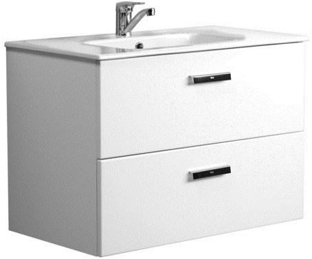 

Roca Тумба Victoria Nord 80 ZRU9000032 с умывальником Debba (белый)