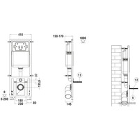 Унитаз подвесной WeltWasser Odenbach 004 MT-WT + Marberg 410 SE (белый матовый/хром)