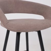 Стул с подлокотниками Мамадома Barny-R 700 (b05 Latte Lux/черный)