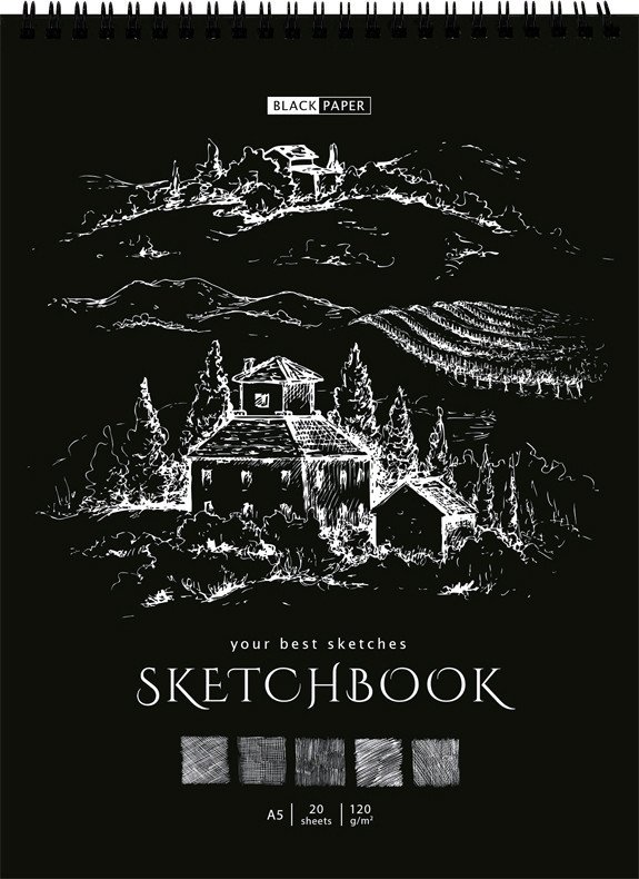 

Блокнот ArtSpace Black line. House SkА520_38361 (20 л)