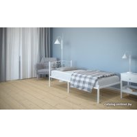 Кровать Князев Мебель Лилия ЛЛЯ.90.190.Б/1 (белый муар)