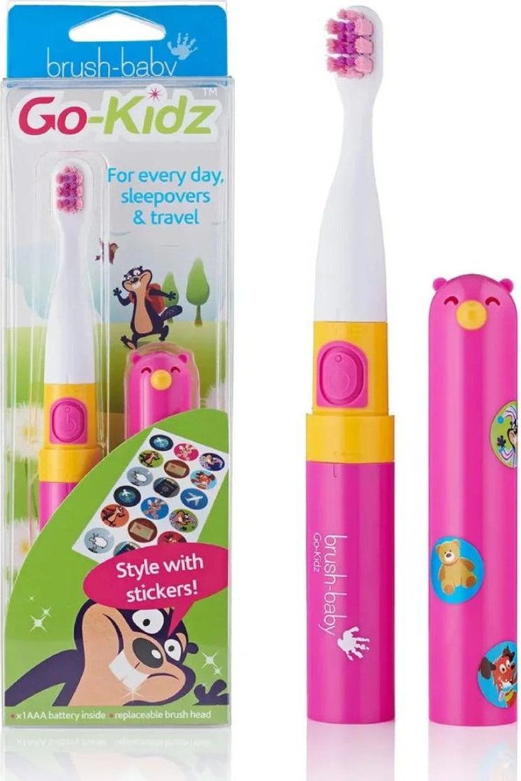 

Электрическая зубная щетка Brush-Baby Go-Kidz Travel (розовый)