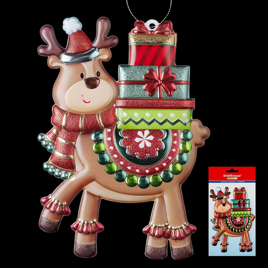 

Елочная игрушка Erich Krause Decor Олень с подарками 49587