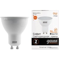 Светодиодная лампочка Gauss LED Elementary MR16 GU10 9W 3000K 13619