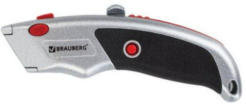 Нож строительный BRAUBERG Professional 235404