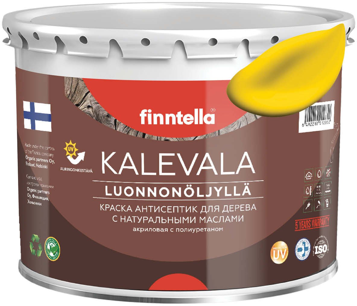 

Краска Finntella Kalevala Keltainen F-13-1-3-FL129 2.7 л (желтый)