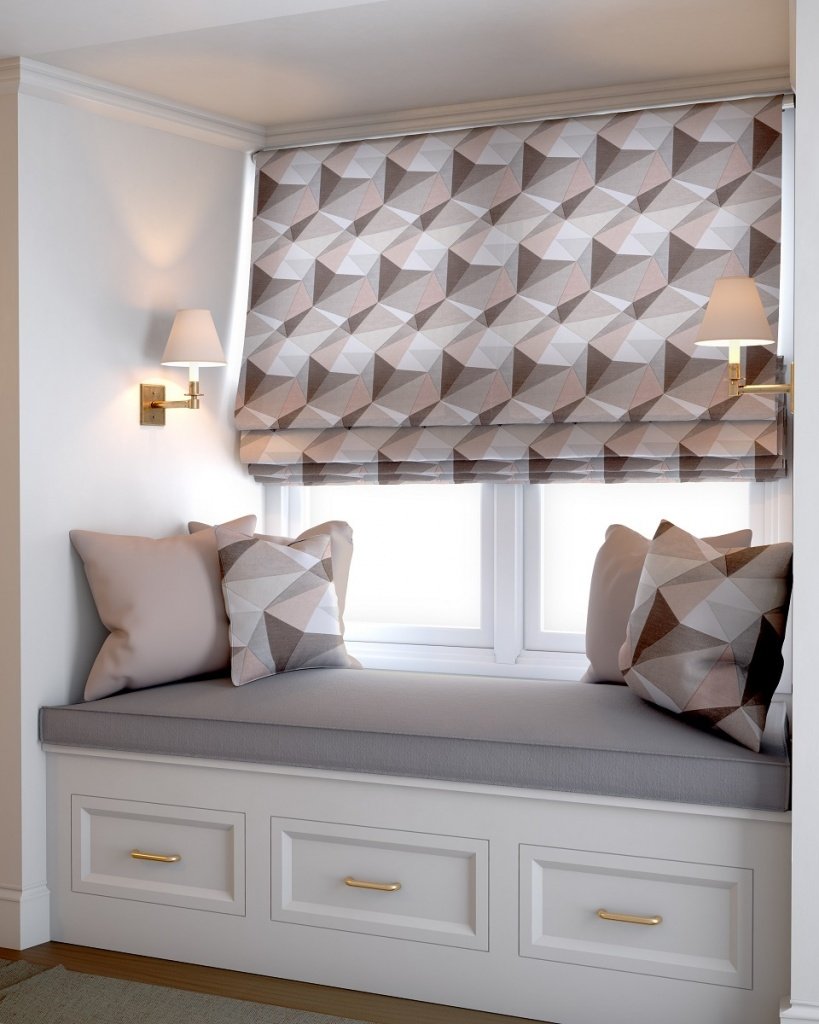 

Римская штора Jalux Ромбы 0341/8 65x170 (бежевый)