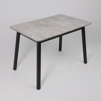 Кухонный стол Мамадома Tirk radial-110 раздвижной 110-142х70 (серый сланец/черный)