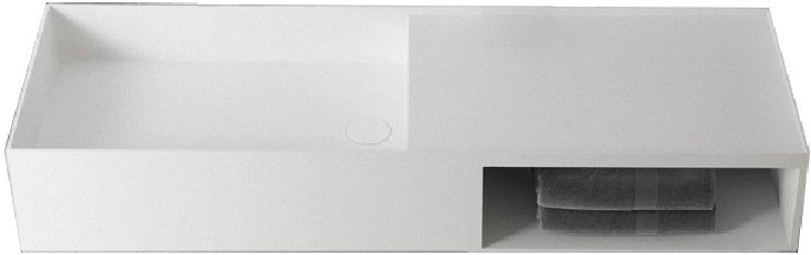 Abber Тумба с умывальником Stein AS2649-1.2 (подвесной, белый матовый)