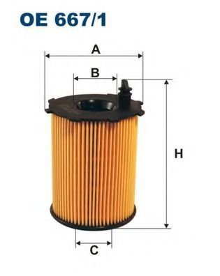 Масляный фильтр Filtron OE6671