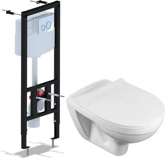 Унитаз подвесной Santek Бореаль 1WH302205 + Ани Пласт WCP1131