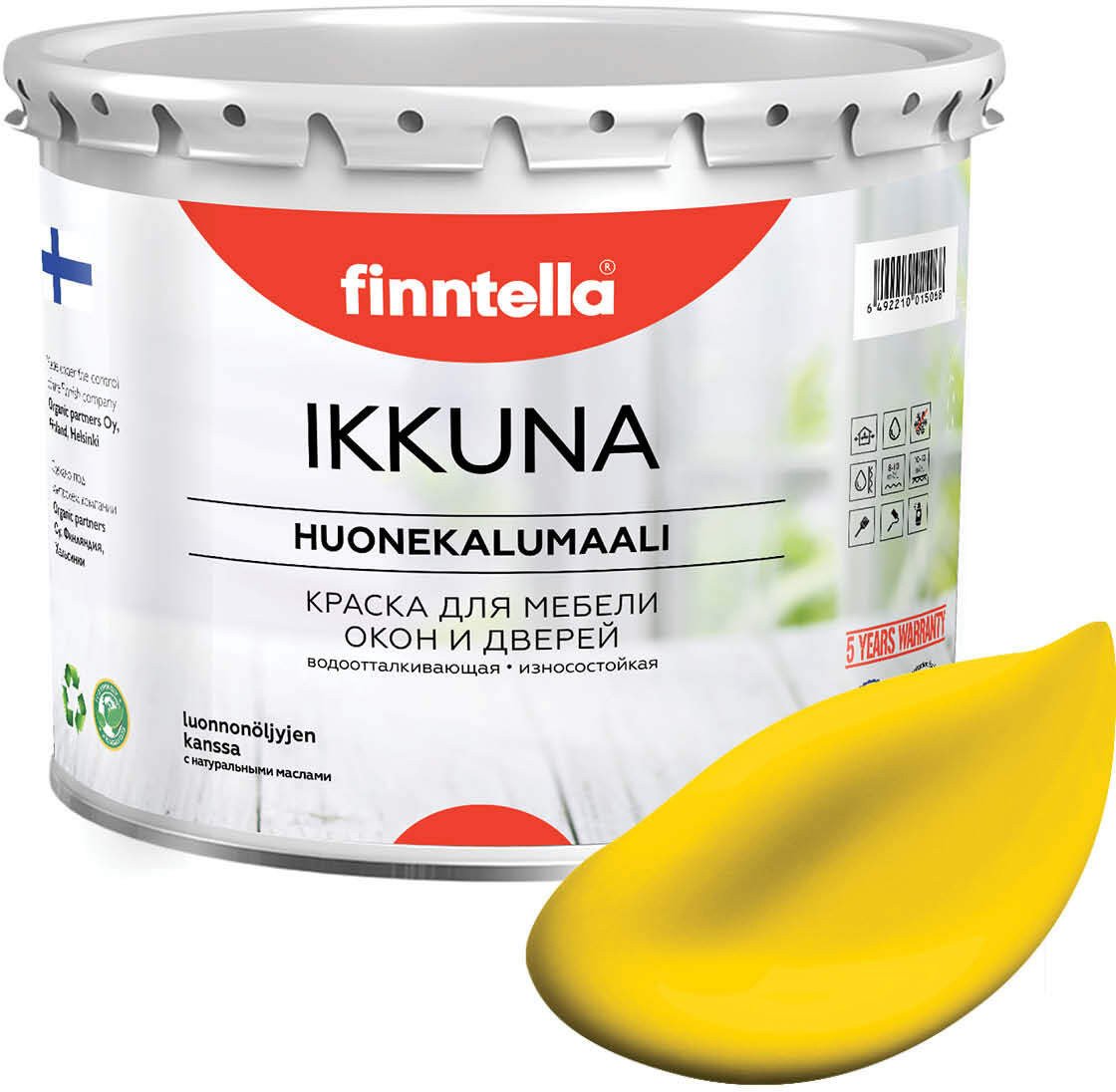 

Краска Finntella Ikkuna Keltainen F-34-1-3-FL129 2.7 л (желтый)