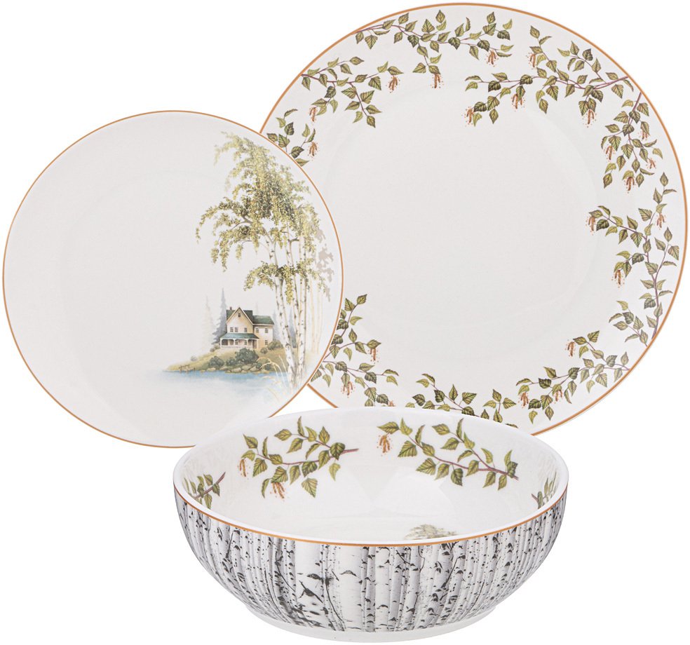 

Набор обеденных тарелок Lefard Березки 85-2015