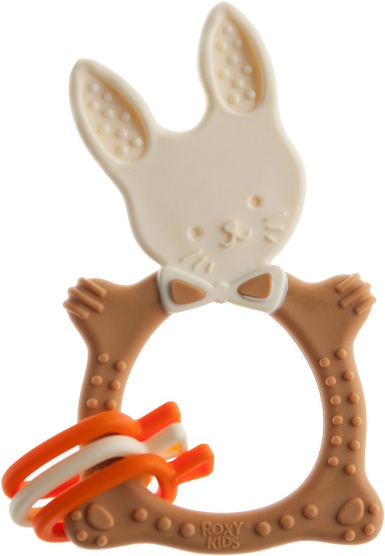 

Погремушка с прорезывателем Roxy Kids Bunny Teether RBT-001BD