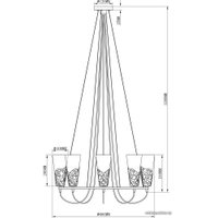 Подвесная люстра Moderli Valeria V2810-8P