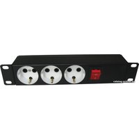 Блок розеток ЦМО БР-3П-10-9005 (3 розетки, без шнура питания)