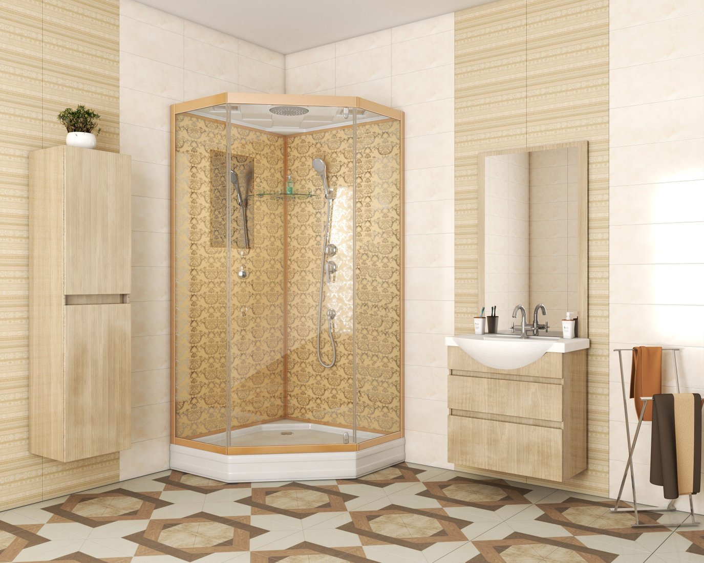 

Душевая кабина Niagara NG-7701DG 90x90x210 (прозрачное стекло)