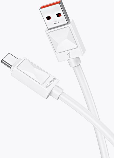 

Кабель Borofone BX109 USB Type-A - USB Type-C (1 м, белый)